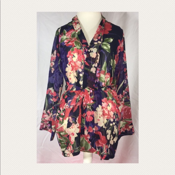 Other - Navy Floral Robe
